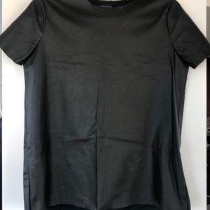 Top shop faux leather top